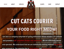 Tablet Screenshot of cutcatscourier.com